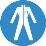 Draag geschikte beschermende kleding.
