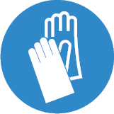 Beschermende handschoenen.